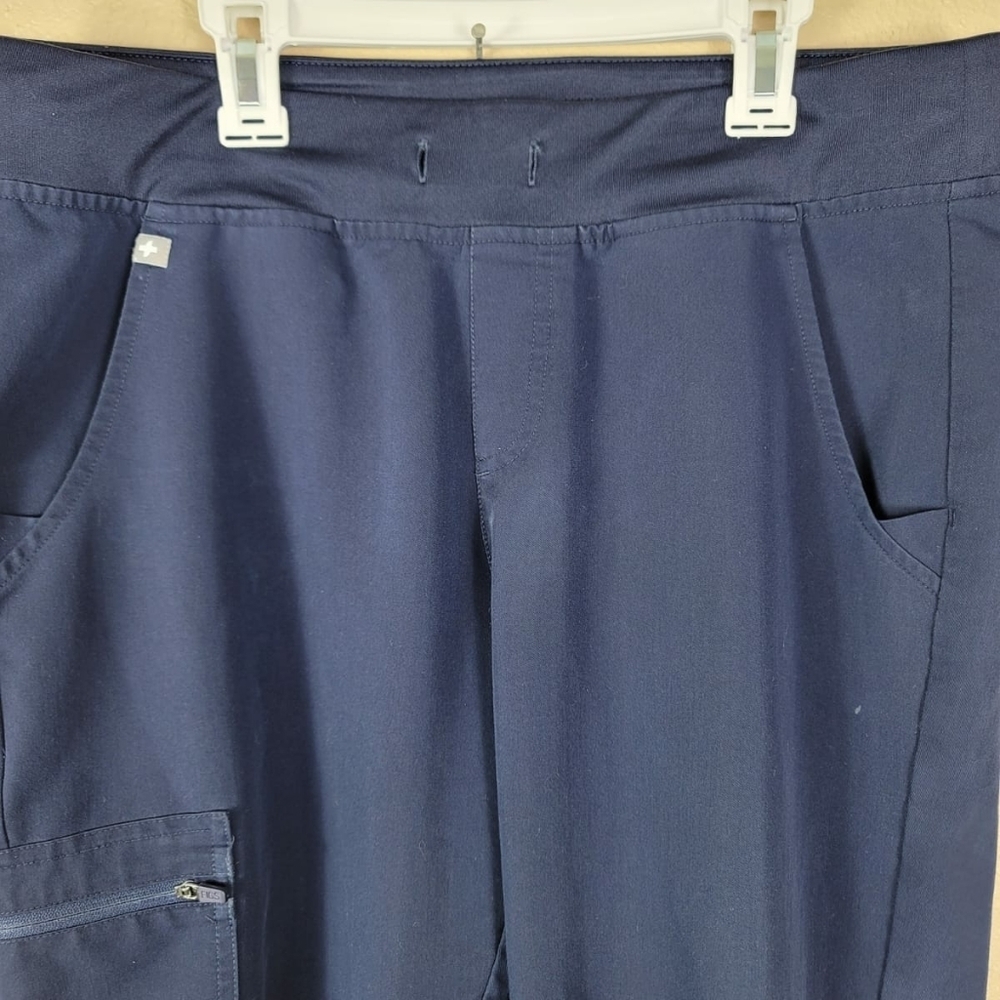 Figs Woman's Pants Jogger Scrub 4-Way Stretch Sz M Blue - Picture 8 of 9